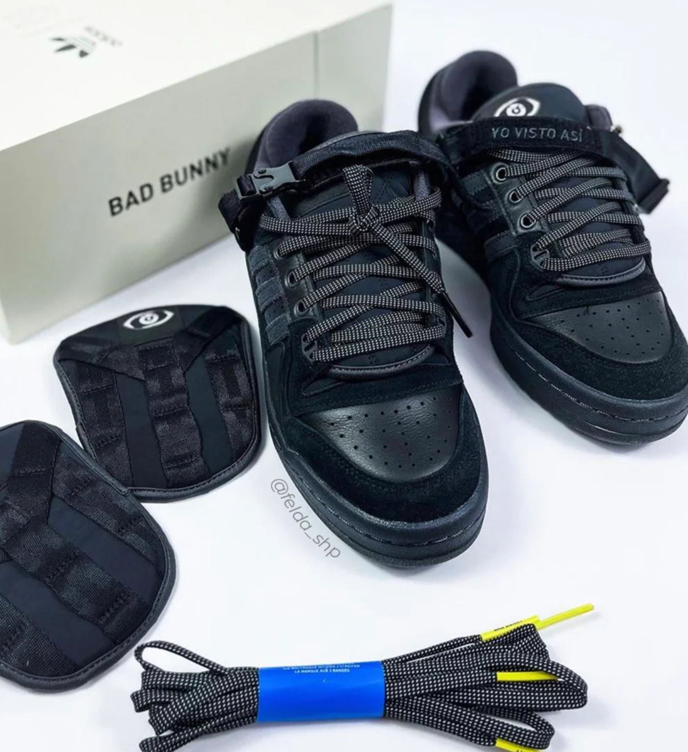 Adidas Forum Buckle Low x Bad Bunny "Triple Black