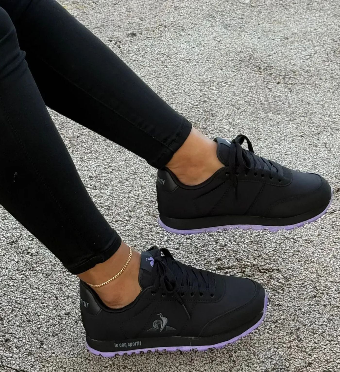 Le Coq Sportif Astra Classic (Negro/Lila)