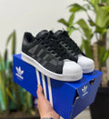 adidas SuperStar Negro - Gris