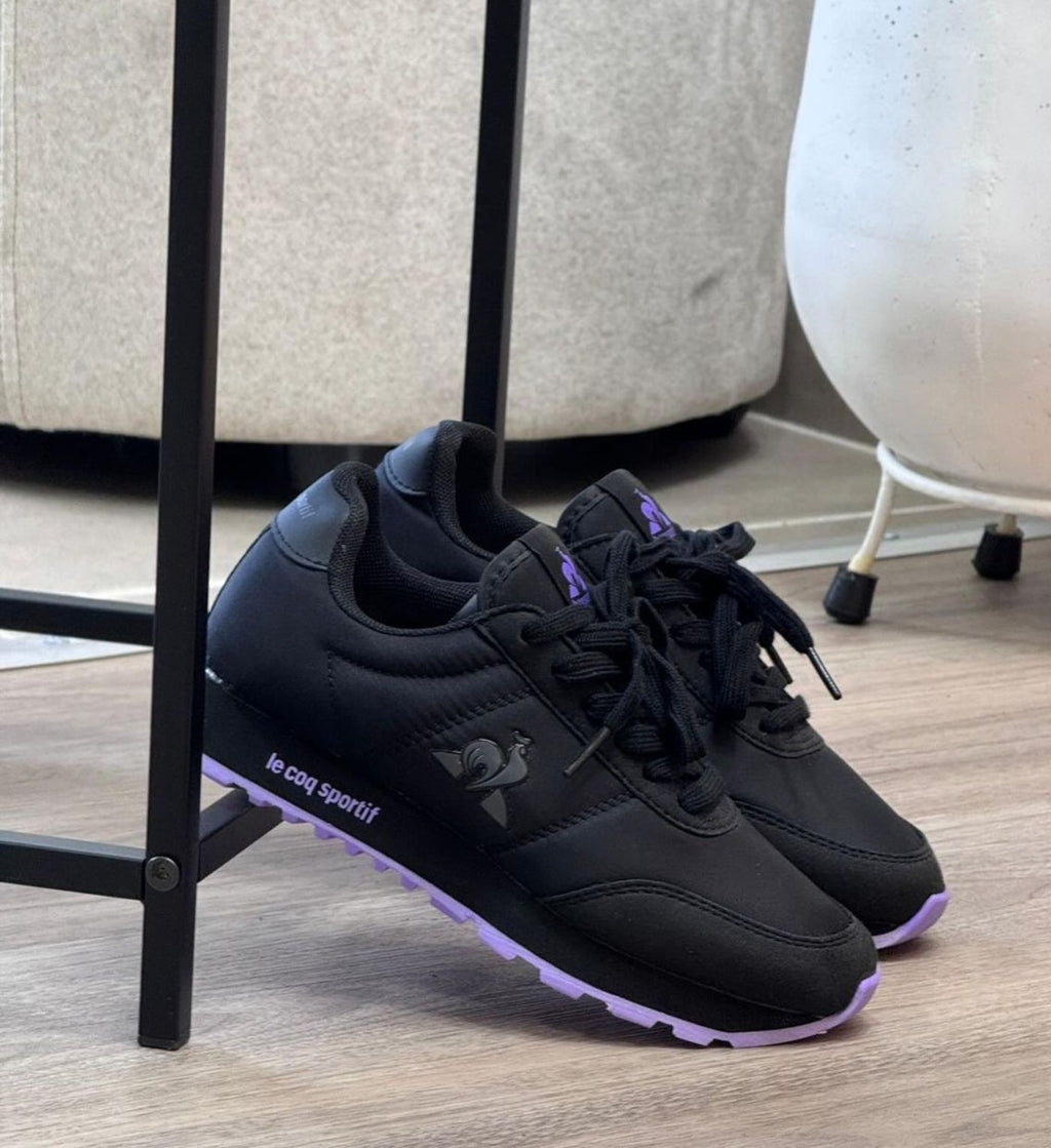 Le Coq Sportif Astra Classic (Negro/Lila)