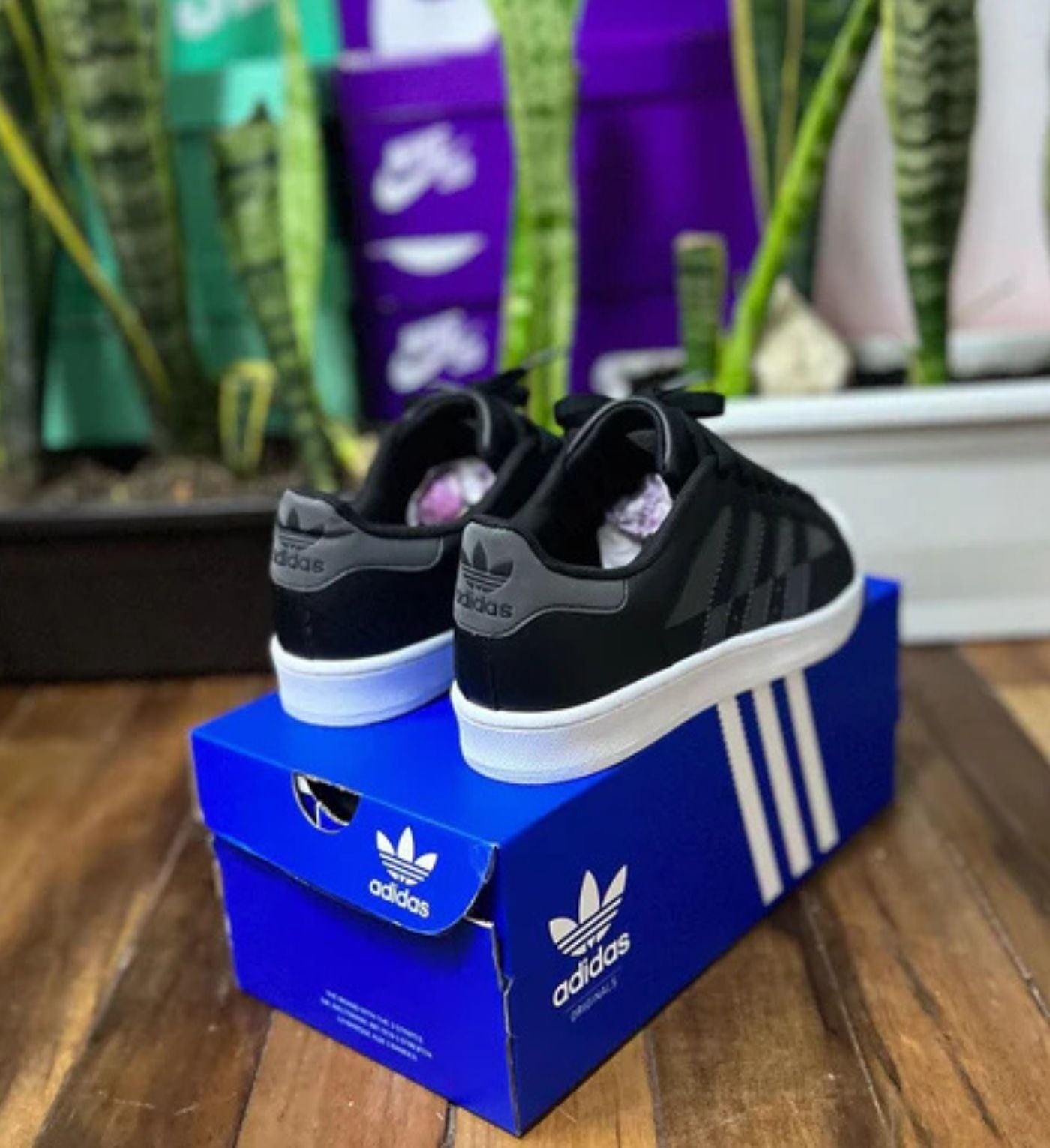 adidas SuperStar Negro - Gris