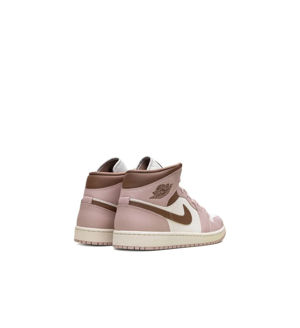 Jordan 1 Mid "Pink Oxford/Brown"